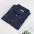 Ladies Spring 100% Linen Short Sleeve Shirt Blouse